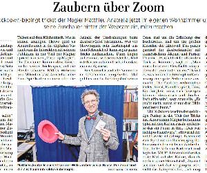 DNN, Zoom, Onlineshow, Zaubershow, Dresden